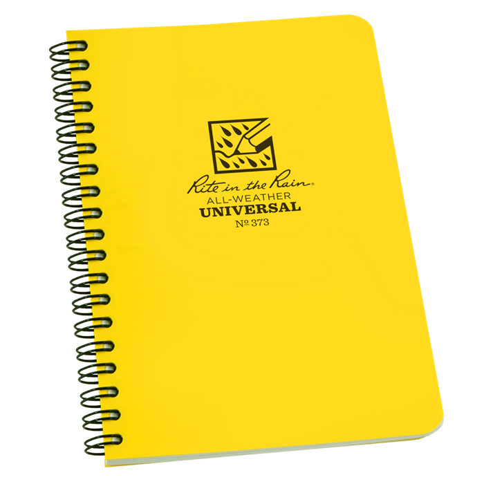Rite in the Rain Side Spiral Notebook Yellow